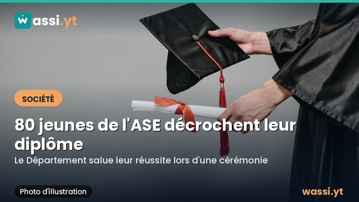 Mayotte : 80 jeunes suivis par l'Aide sociale à l'enfance décrochent un diplôme