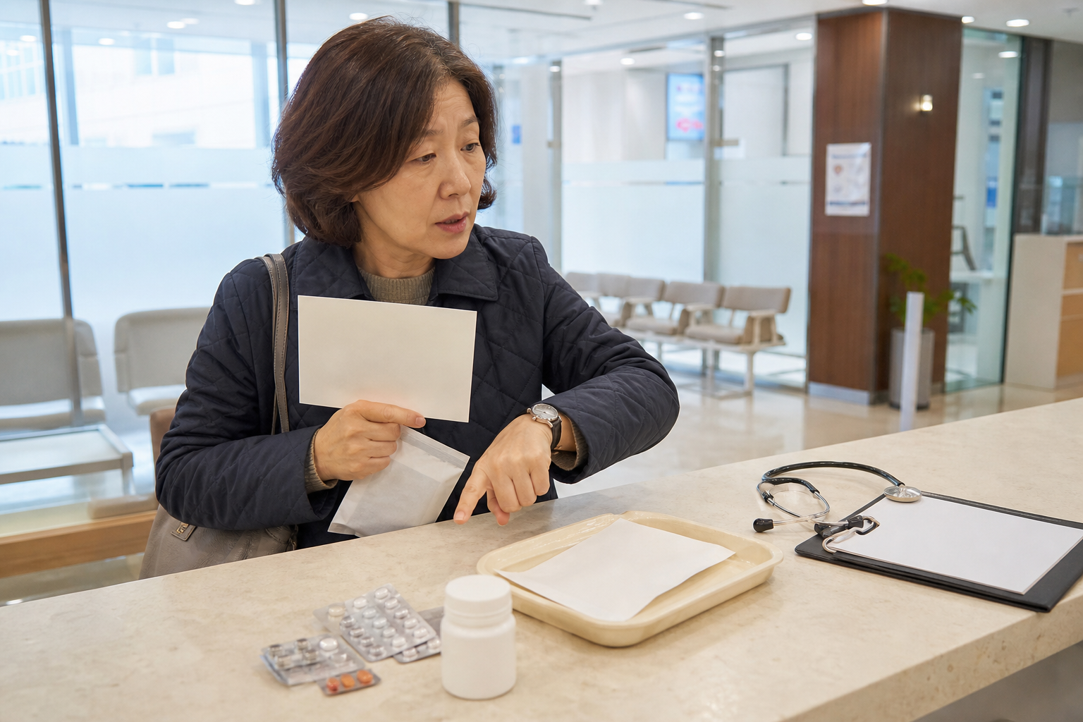 장정결제 가격·제품·조제 장소와 복용약 확인 흐름을 보여주는 대표 장면