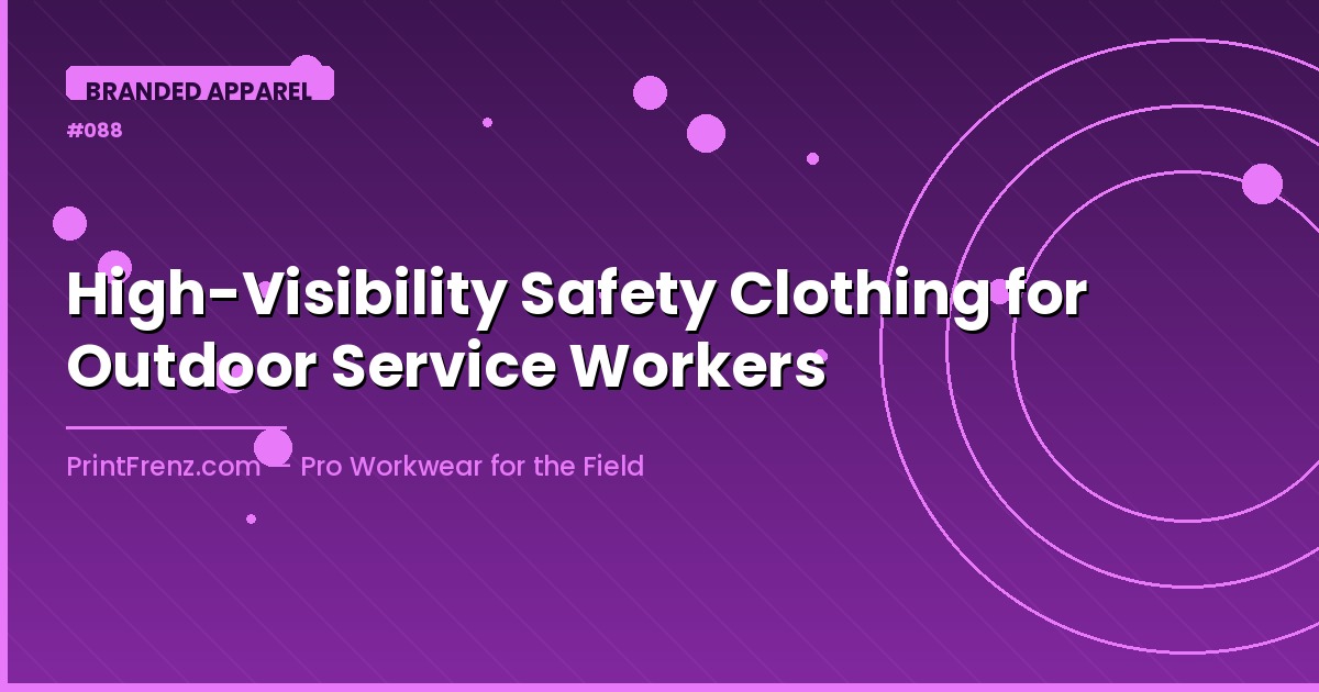 High-Visibility Safety Clothing for Outdoor Service Workers