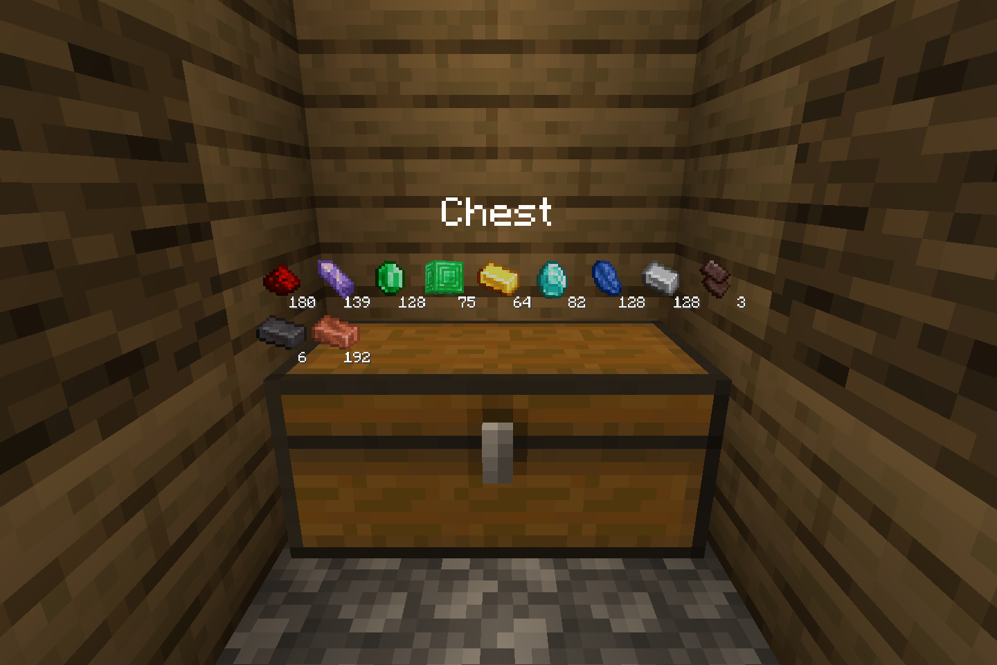 Holographic view over chest
