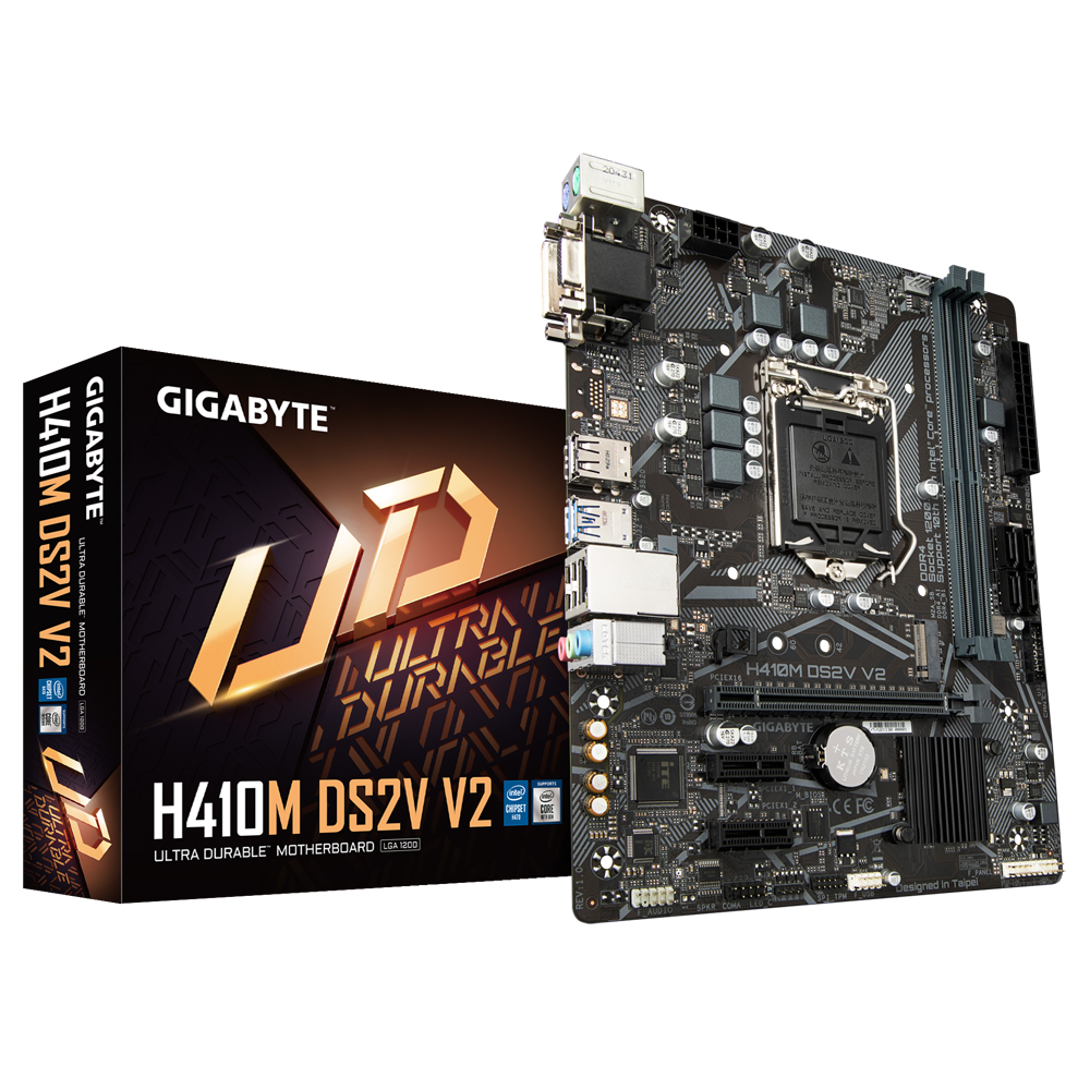 Mainboard Gigabyte H410M-DS2V V3 (Intel H510, Socket 1200, m-ATX, 2 khe Ram DDR4)
