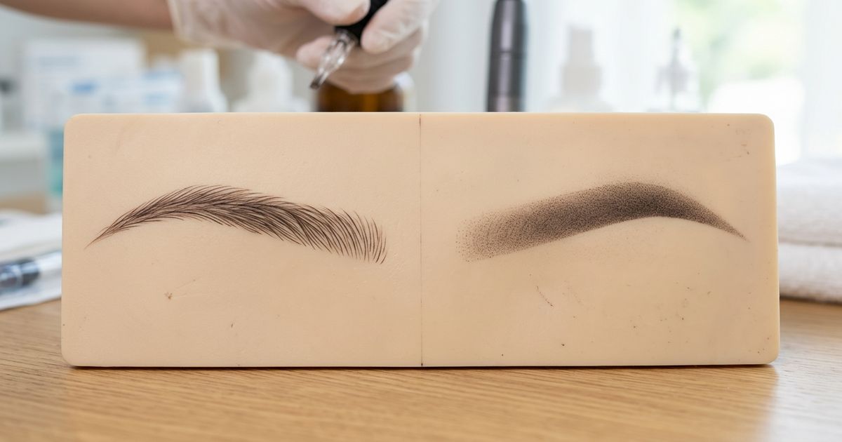 Microblading sourcils : comparaison technique microblading et dermographe — ArtMakeUp Academy