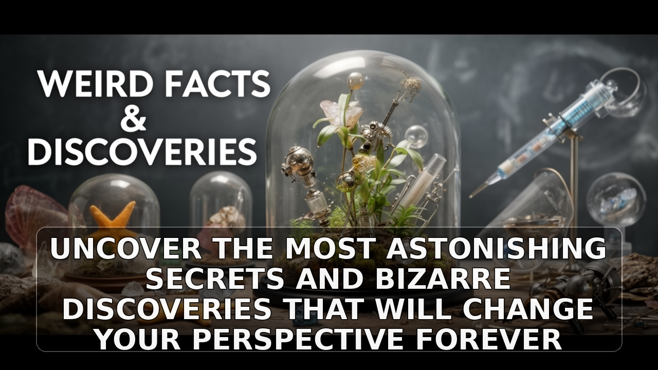 Uncover the Most Astonishing Secrets and Bizarre Discoveries That Will Change Your Perspective Forever