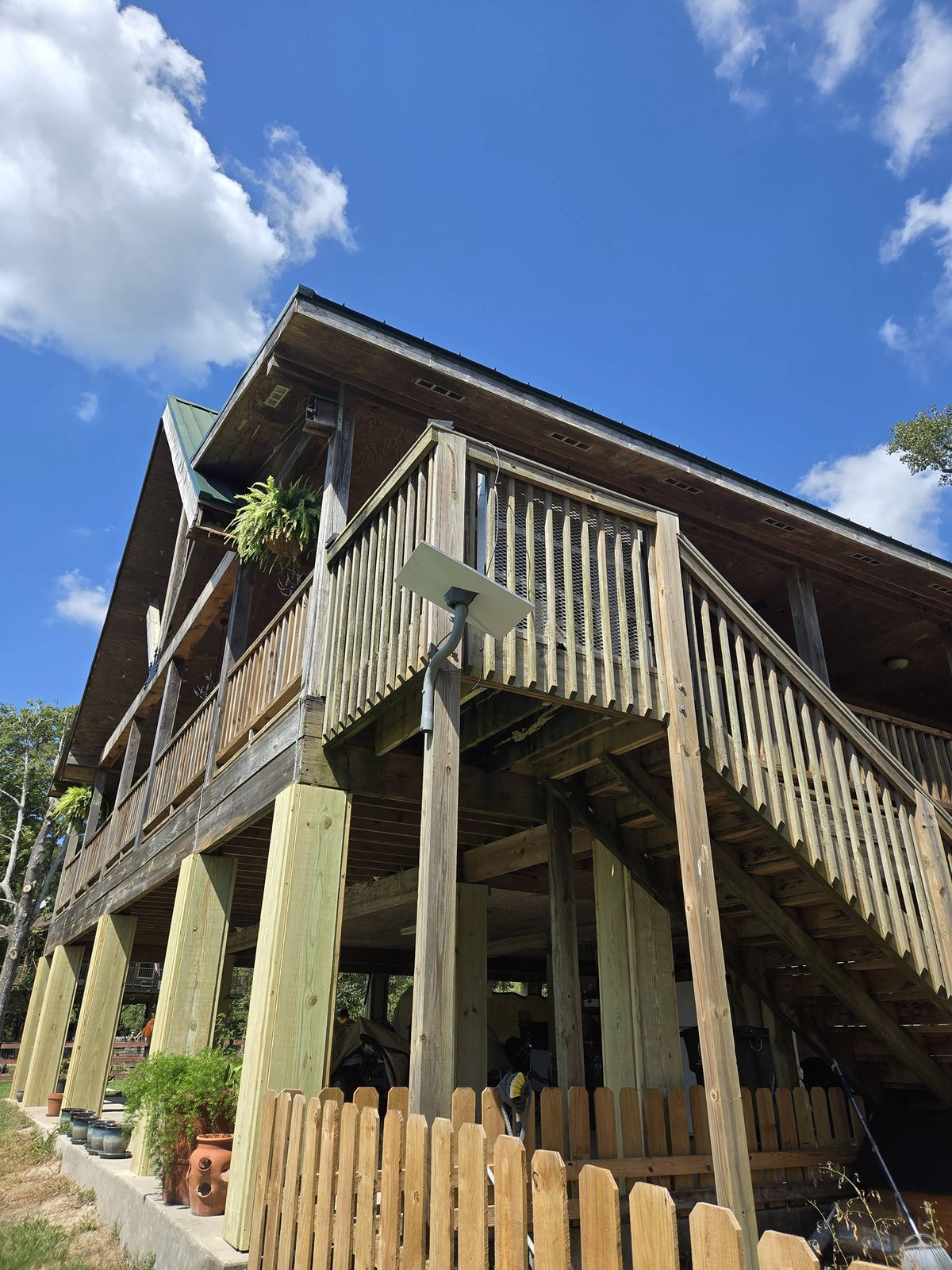 Exterior deck and stairs