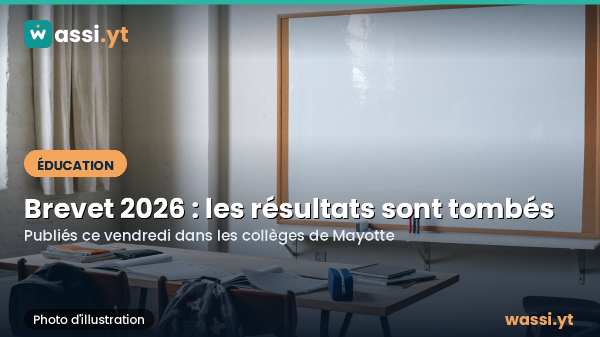 Brevet 2026 à Mayotte : les résultats affichés ce vendredi, le taux officiel attendu ce week-end