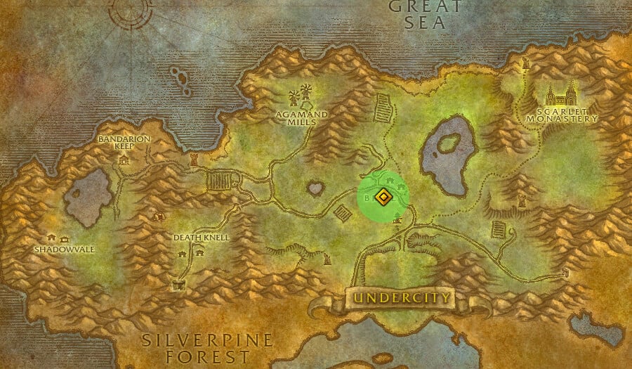The Apothecary Metaphysical Primer Tirisfal Glades Brill Map