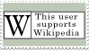 this user supports wikipedia stamp