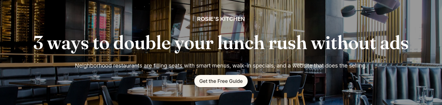 Restaurant: Number benefit formula