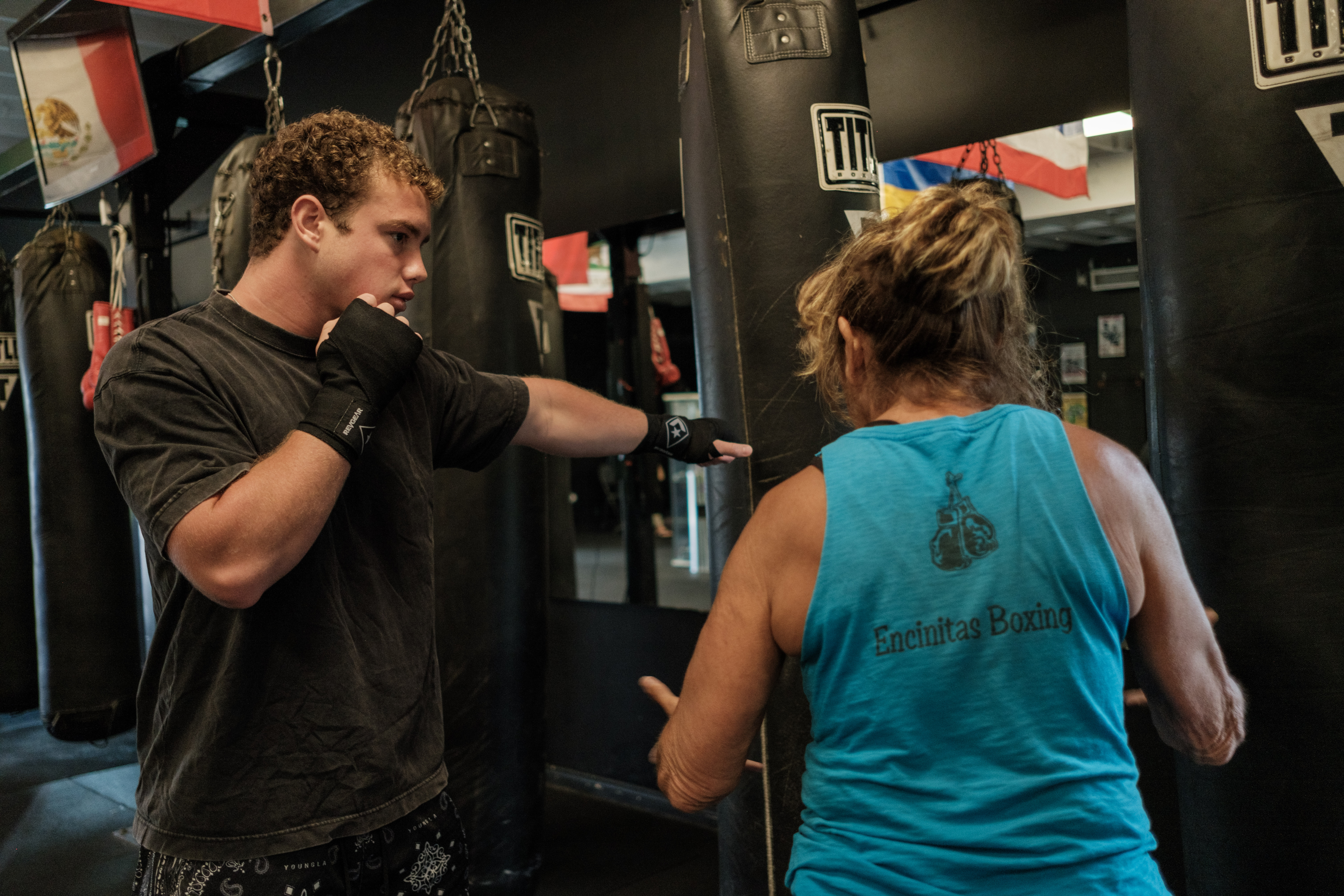 Private boxing training at Sugar Boxing Academy Encinitas CA