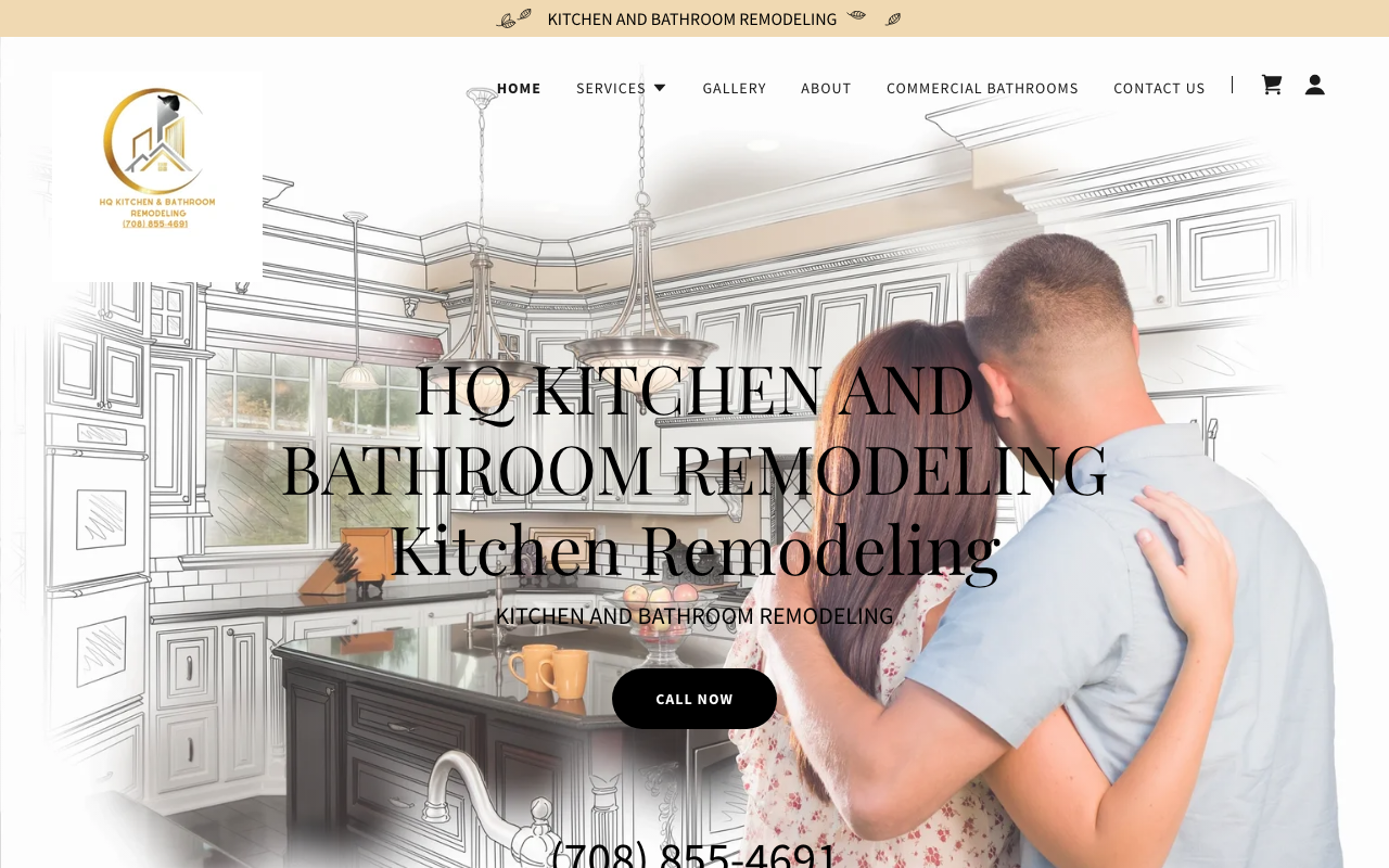 HQ Kitchen & Bathroom Remodeling homepage
