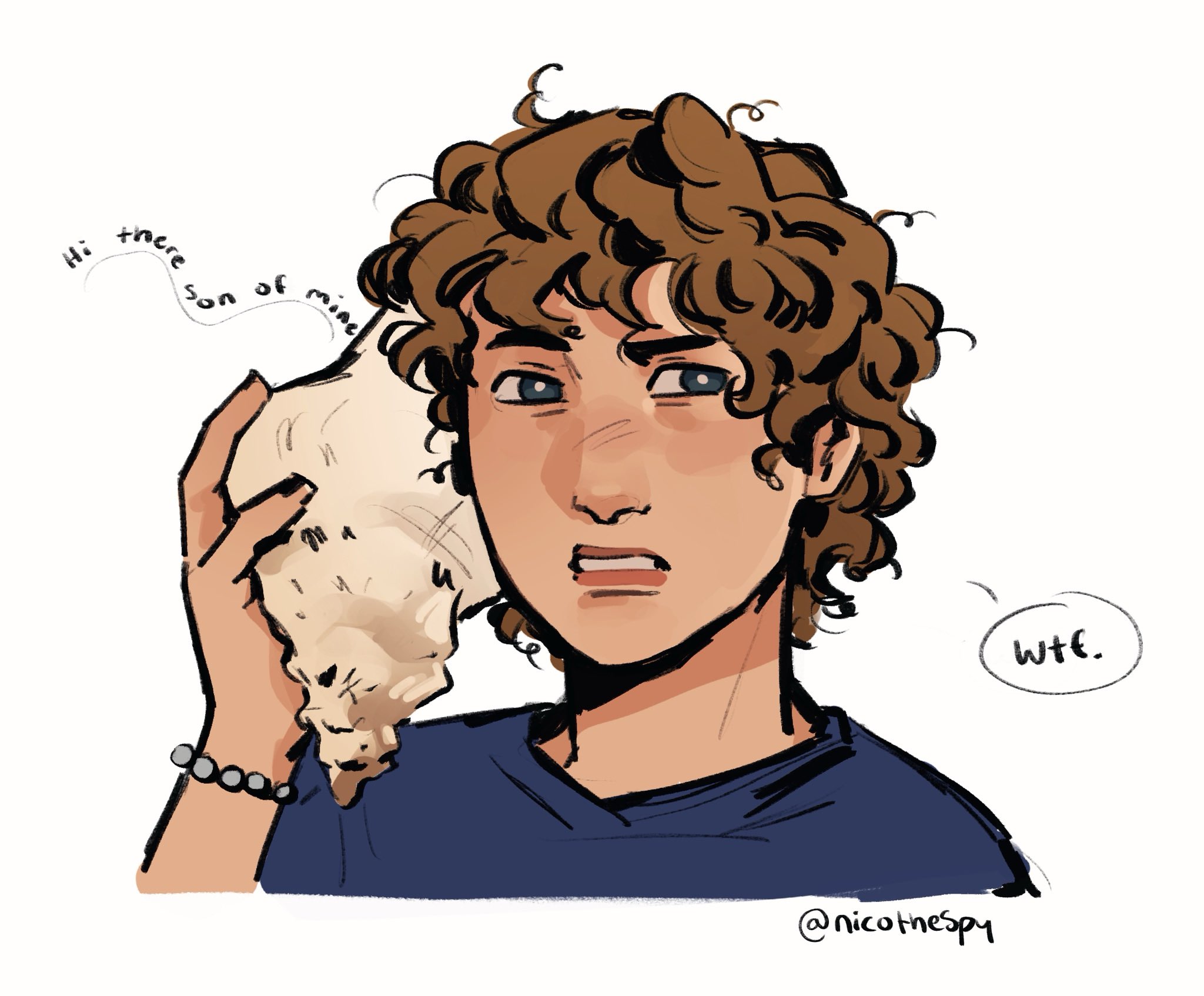 percy jackson fanart by @nicothespy