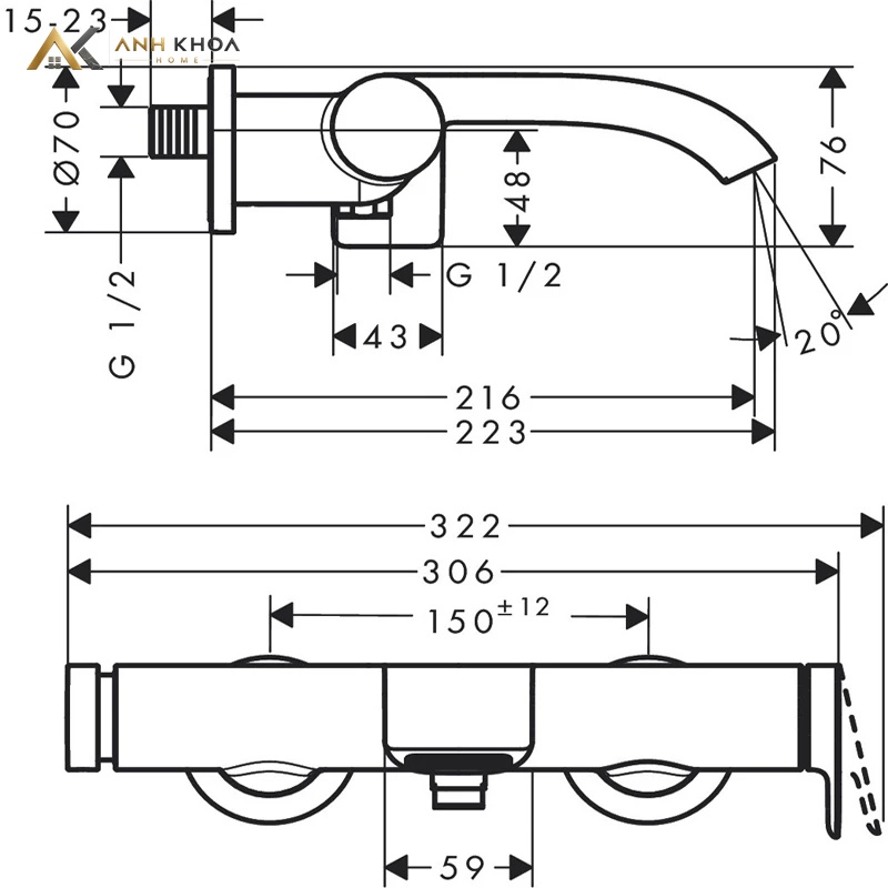 ban ve ky thuat cu sen hansgrohe 75420000