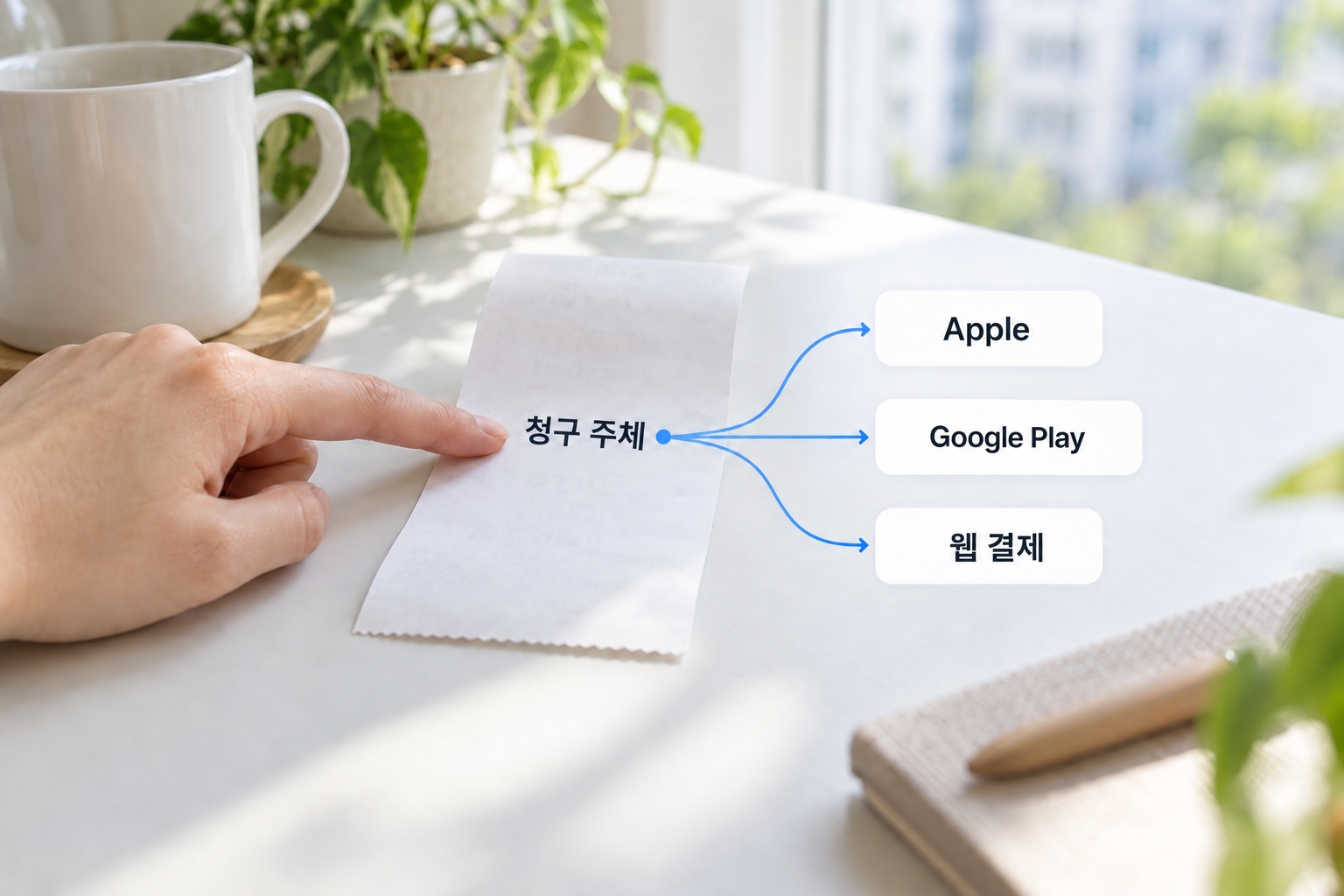 카드 사용 여부보다 영수증의 청구 주체로 Tapo Care 취소 경로를 고르는 설명