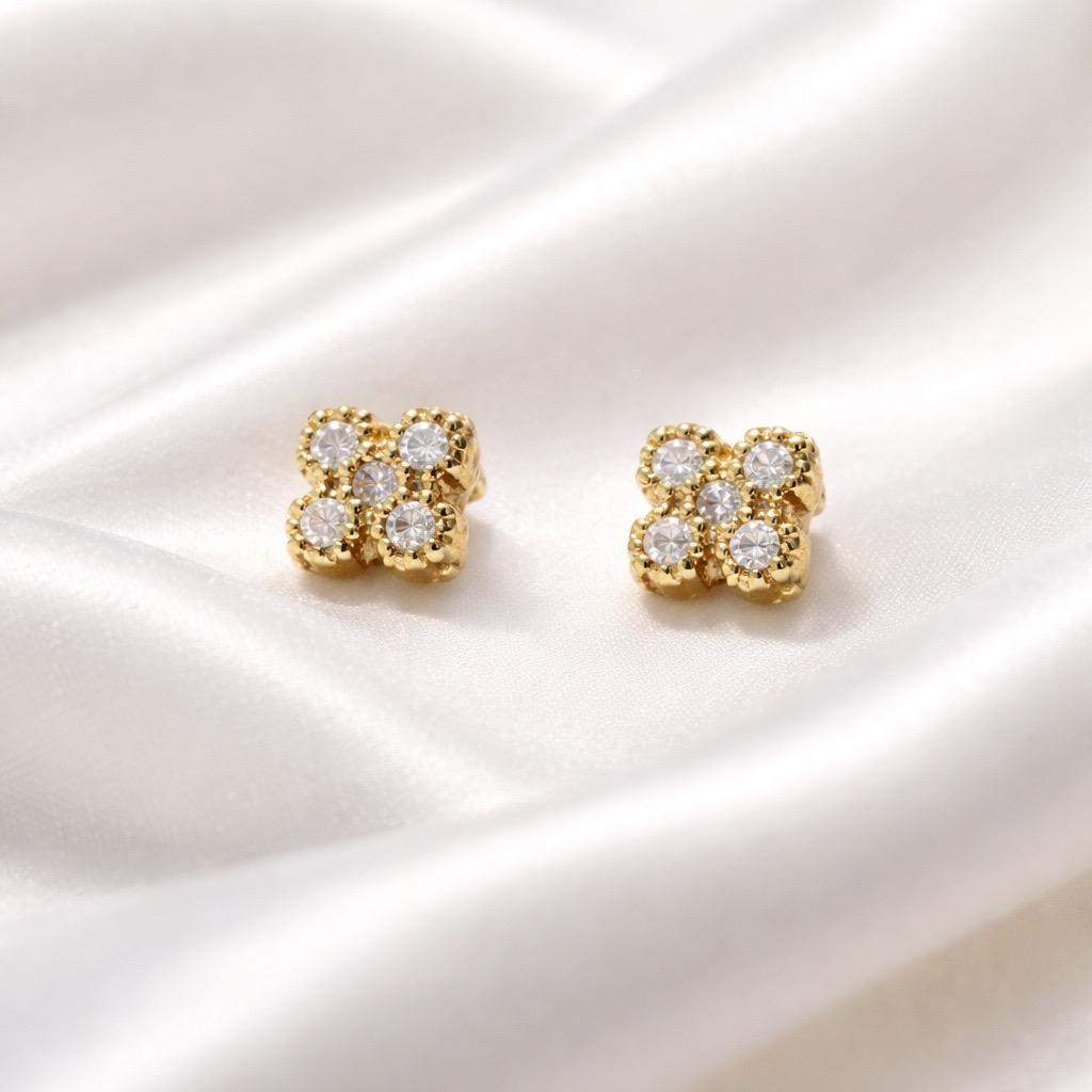 S. Steel Diamond Flowers