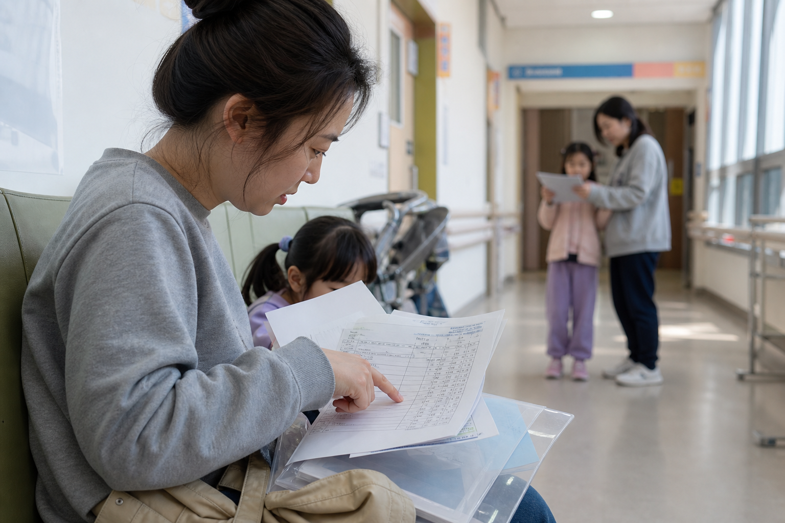 자녀의 치료 일정과 교육 관련 비용을 특별비용으로 분리해 확인하는 보호자