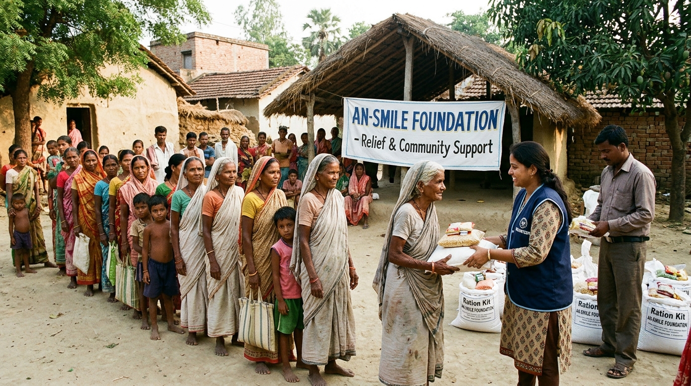 Emergency Flood Relief & Food Ration Distribution Drive