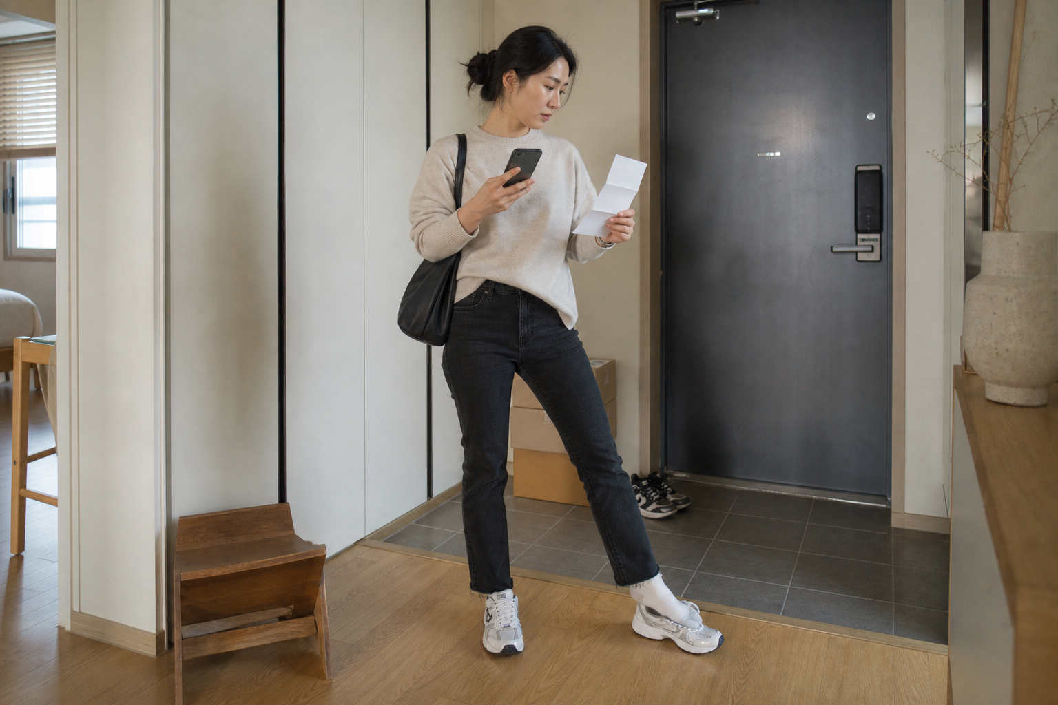 휴대폰 단말기 할부원금과 할부수수료, 약정 위약금을 세 항목으로 구분하는 장면