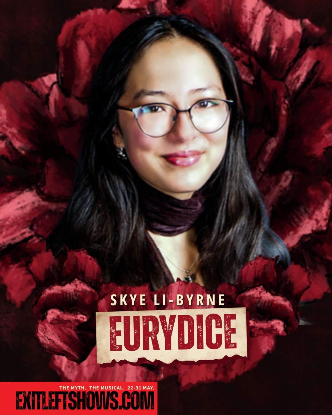 Skye Li Byrne as Eurydice in Hadestown: Teen Edition