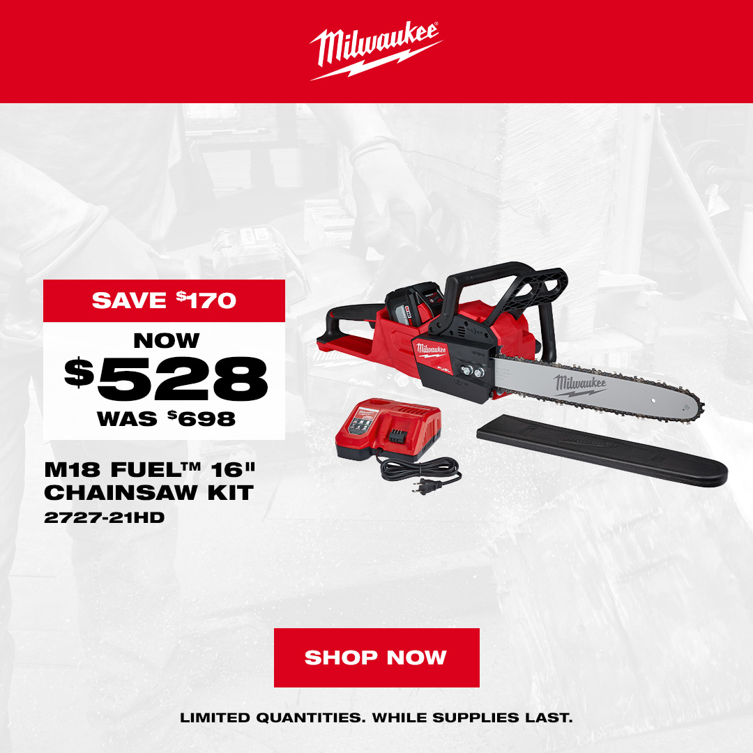 Milwaukee 2727-21HD - M18 FUEL 16 Chainsaw Kit - Special Offer