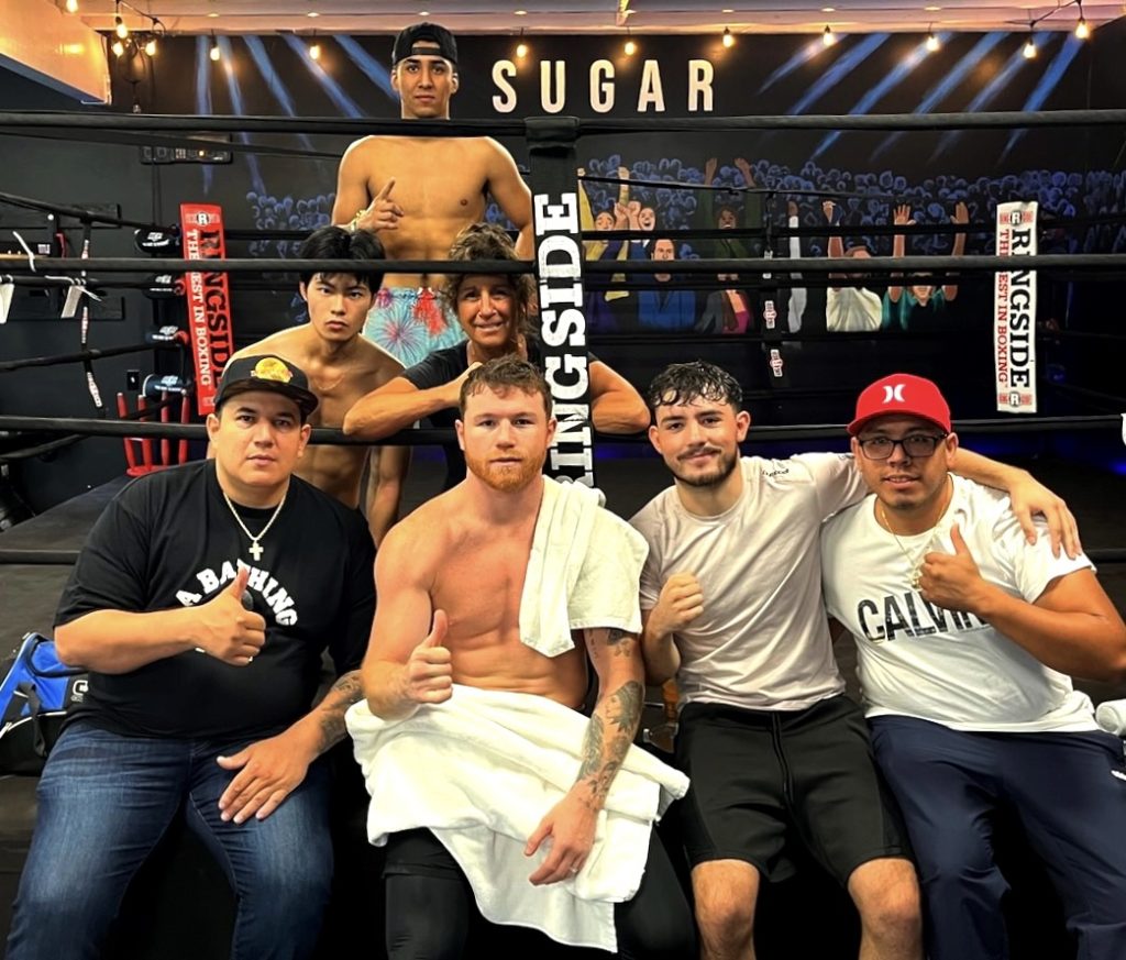 Canelo Alvarez at Sugar Boxing Academy Encinitas CA