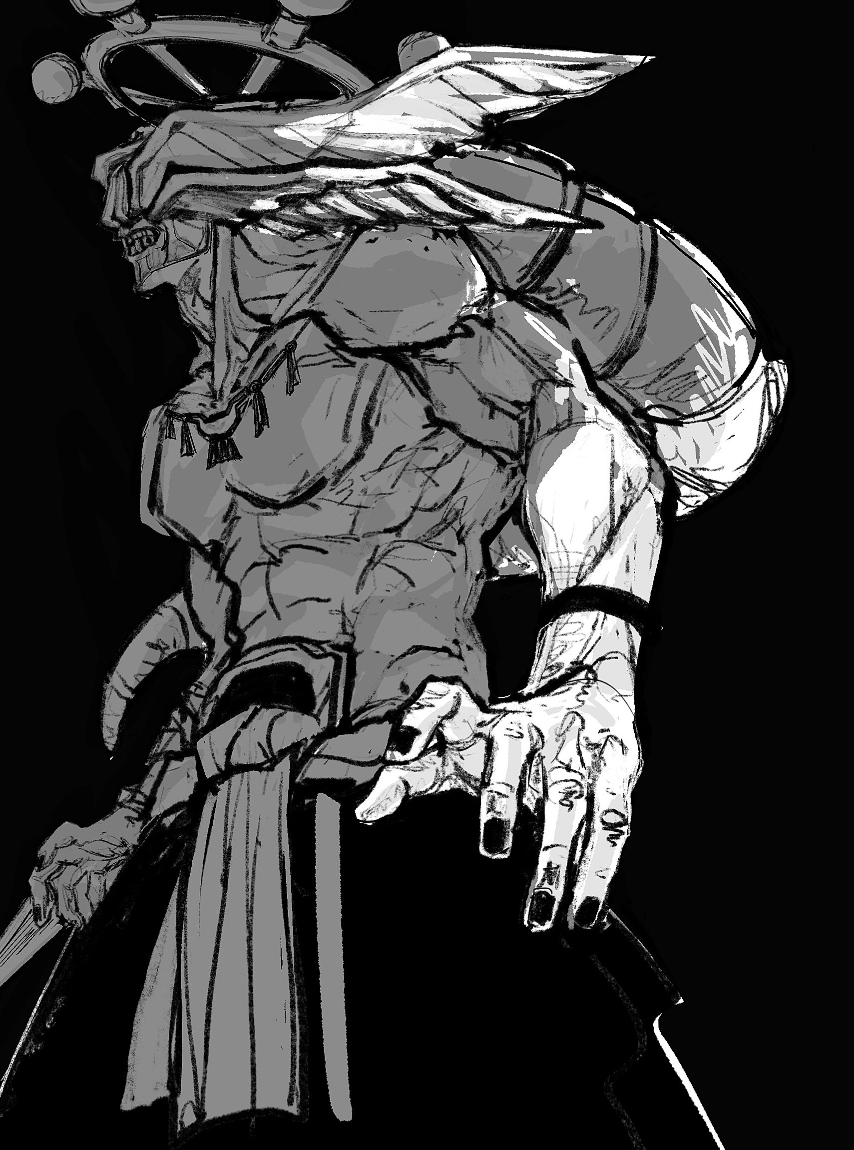 𖥔 mahoraga ˖ ࣪ | Manga drawing tutorials, Concept art characters, Jujutsu