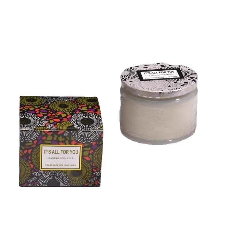شمعة معطرة في برطمان زجاجي