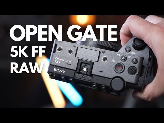 Chi tiết thiết kế và cổng kết nối trên Sony FX5, hỗ trợ ghi RAW nội bộ