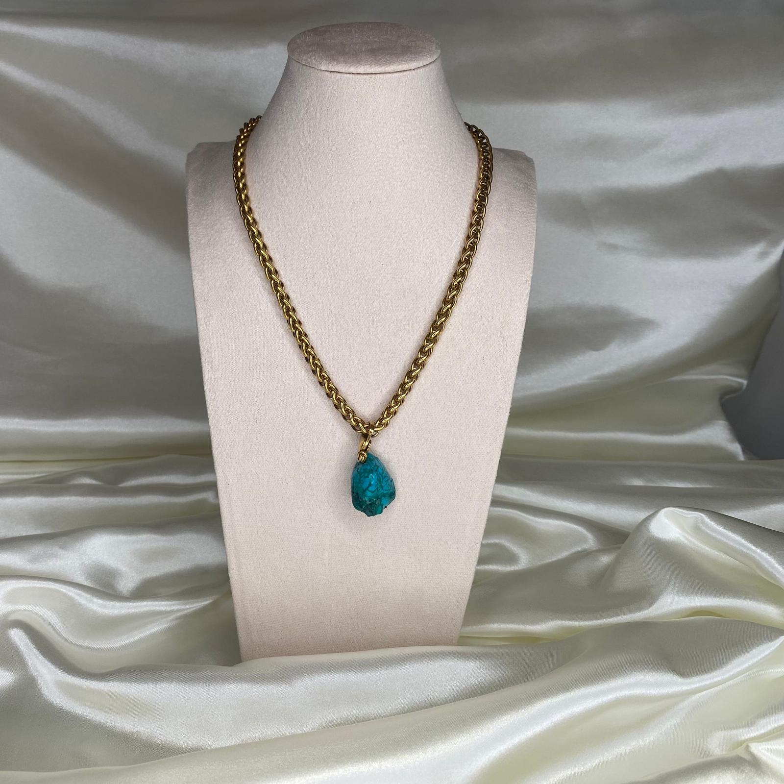 Navalon & Dante Blue Pendant Necklace