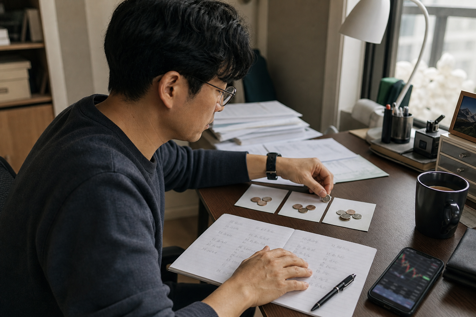 외국인과 기관, 개인의 자금 흐름을 나눠 확인하는 장면