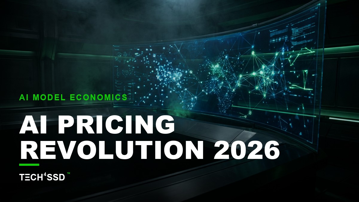 futuristic digital interface showing AI pricing data and graphs in 2026