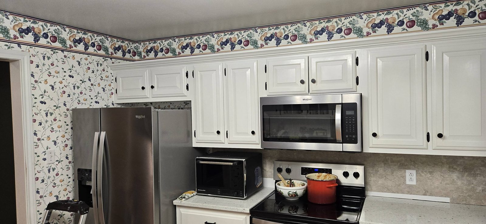 Kitchen with new appliances in place