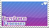 They/them pronouns Stamp