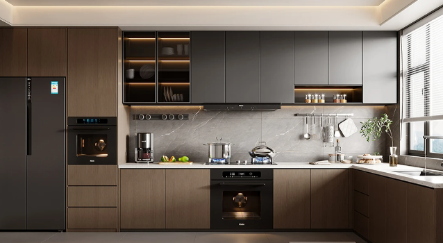 Modern kitchen cabinet line