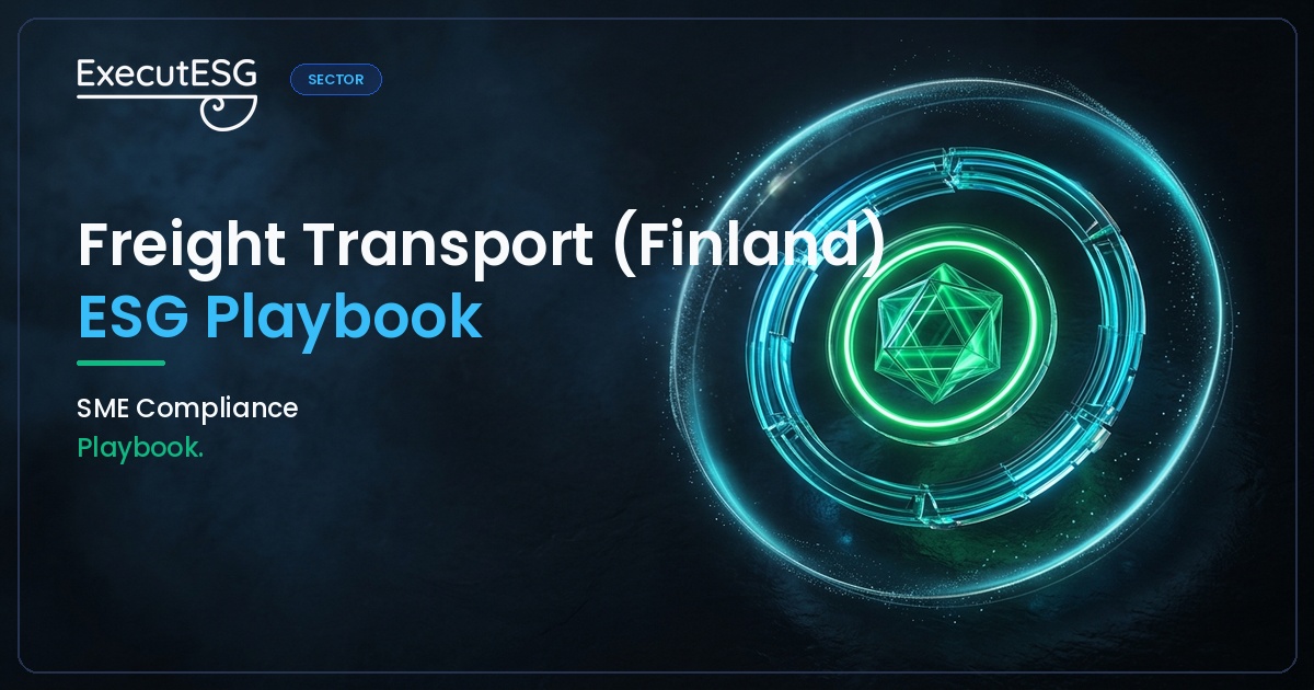VS (VSME) for Freight Transport in Finland: ESG Compliance & Carbon Guide