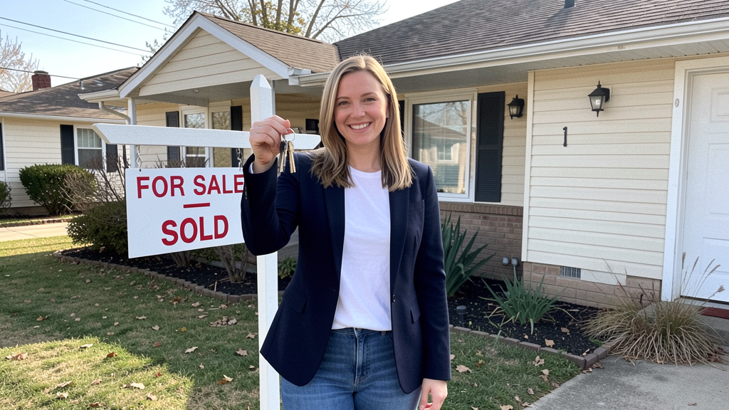 Authentic public realtor closing-day moment