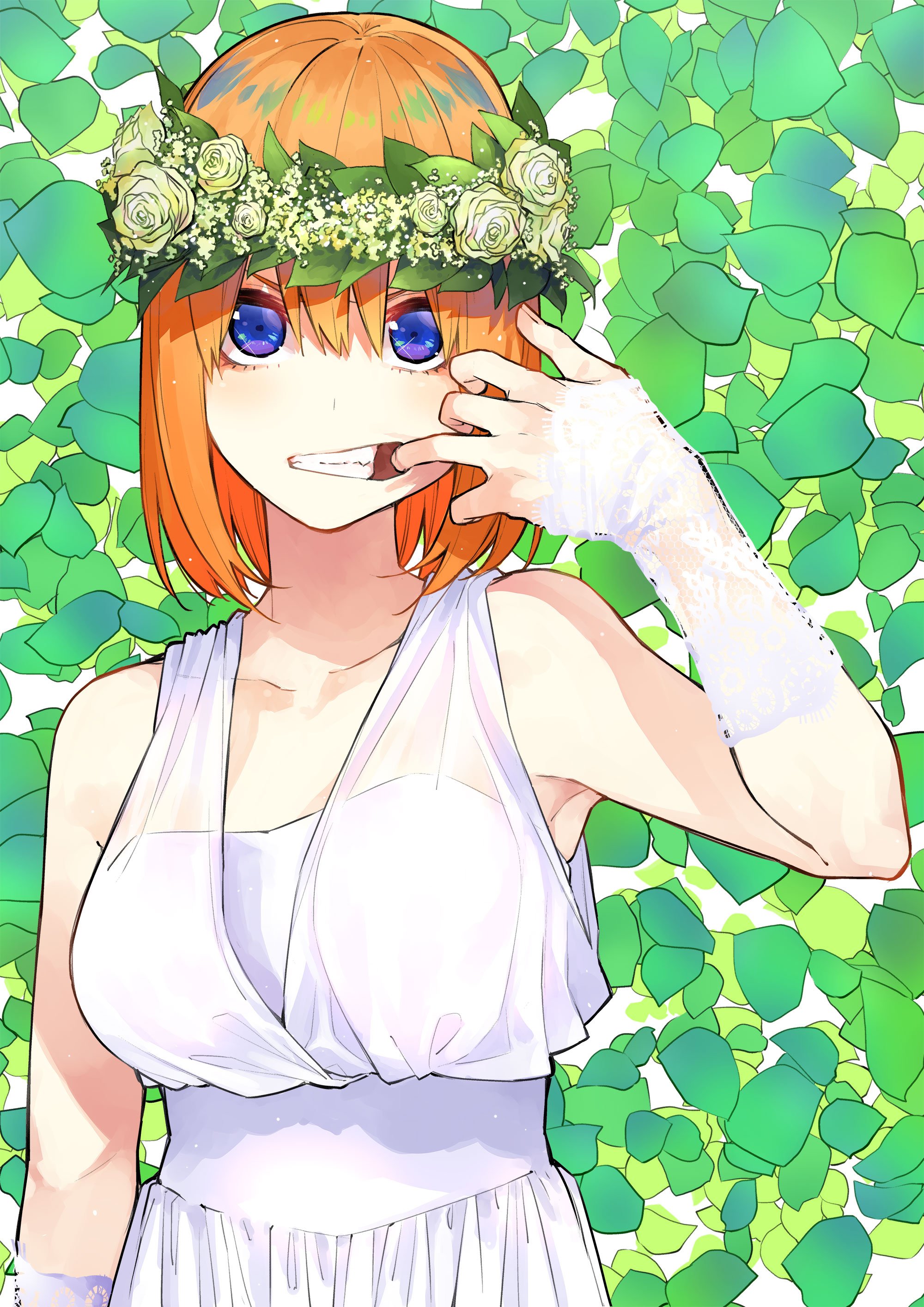 Eu fiz o novo dos quíntuplos como noivas misturando as quatro capas:  5ToubunNoHanayome, 5 toubun no hanayome papel de parede HD