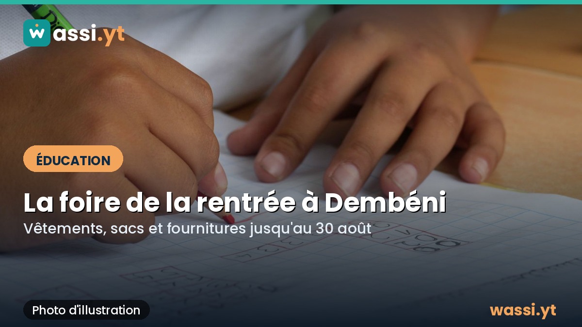 Rentrée à Mayotte : la foire de Dembéni ouverte tout le mois d'août pour les familles