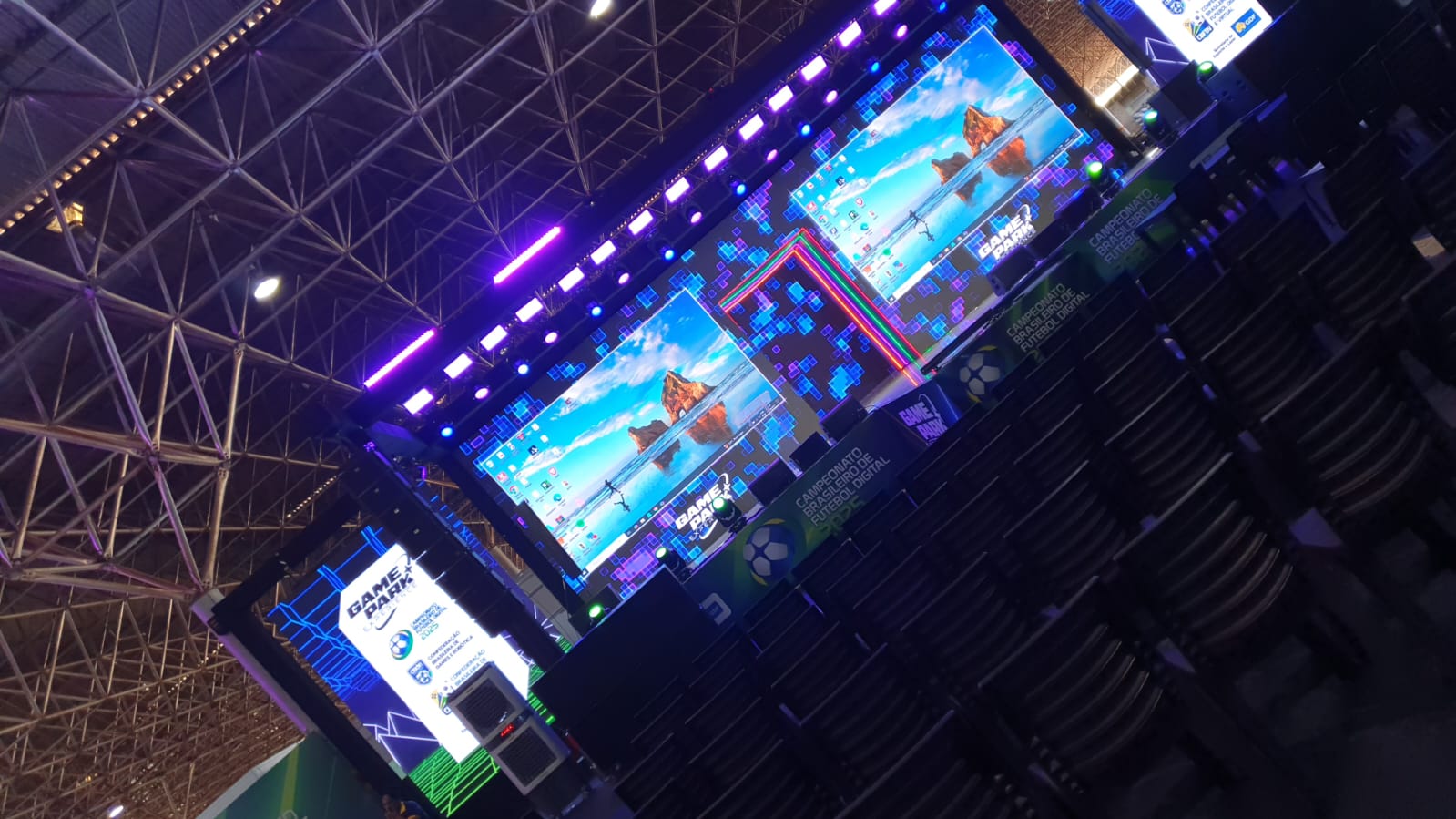 Telões de Led para o Evento Game Park