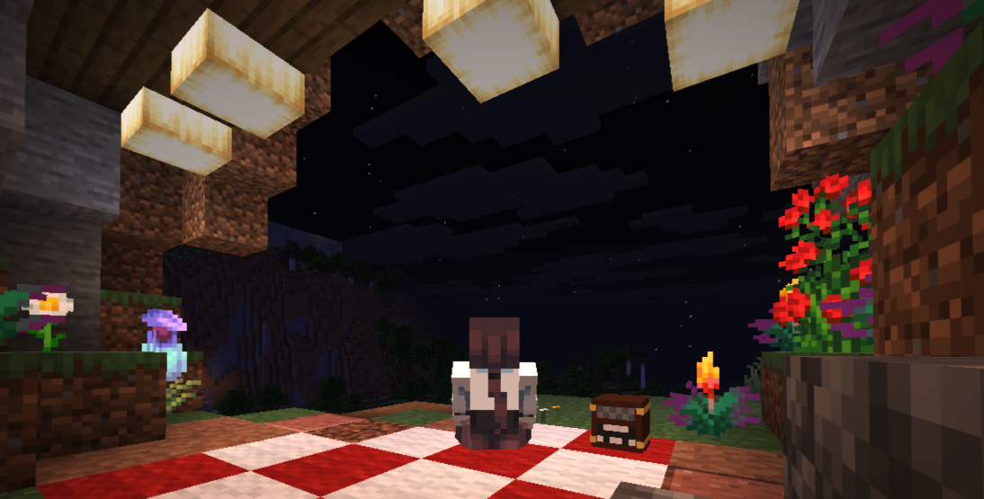 A small picnic area inside a carved out cave.
