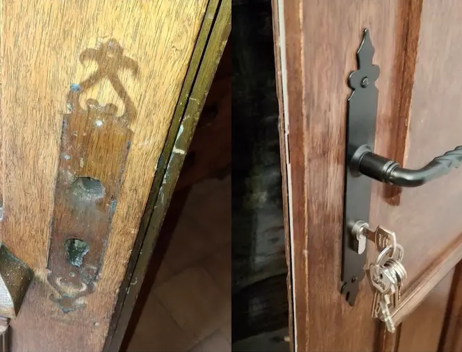 Installation serrure haute sécurité
