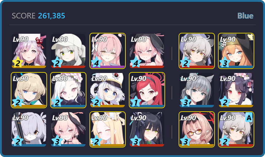 261,385 | same one clear (skipped rena edition)