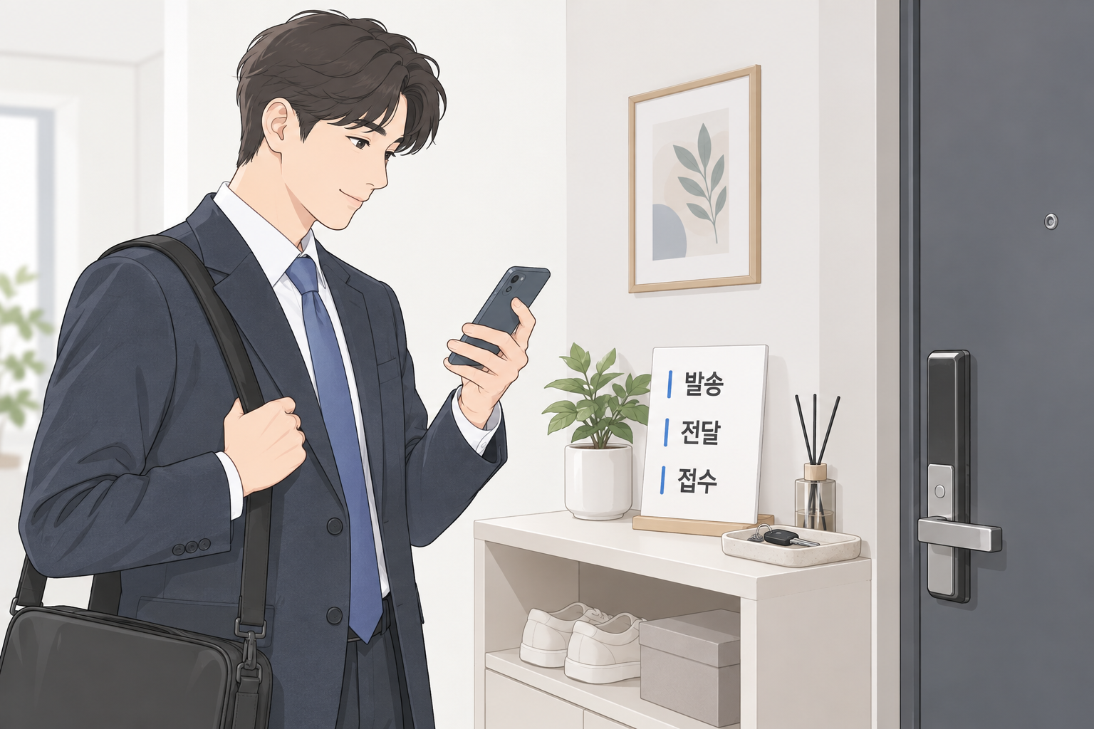 취소 의사 발송 시각과 전달 기록, 업체 적용 접수일을 구분해 남기는 설명용 장면