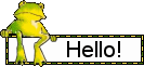 Hello with frog ^^