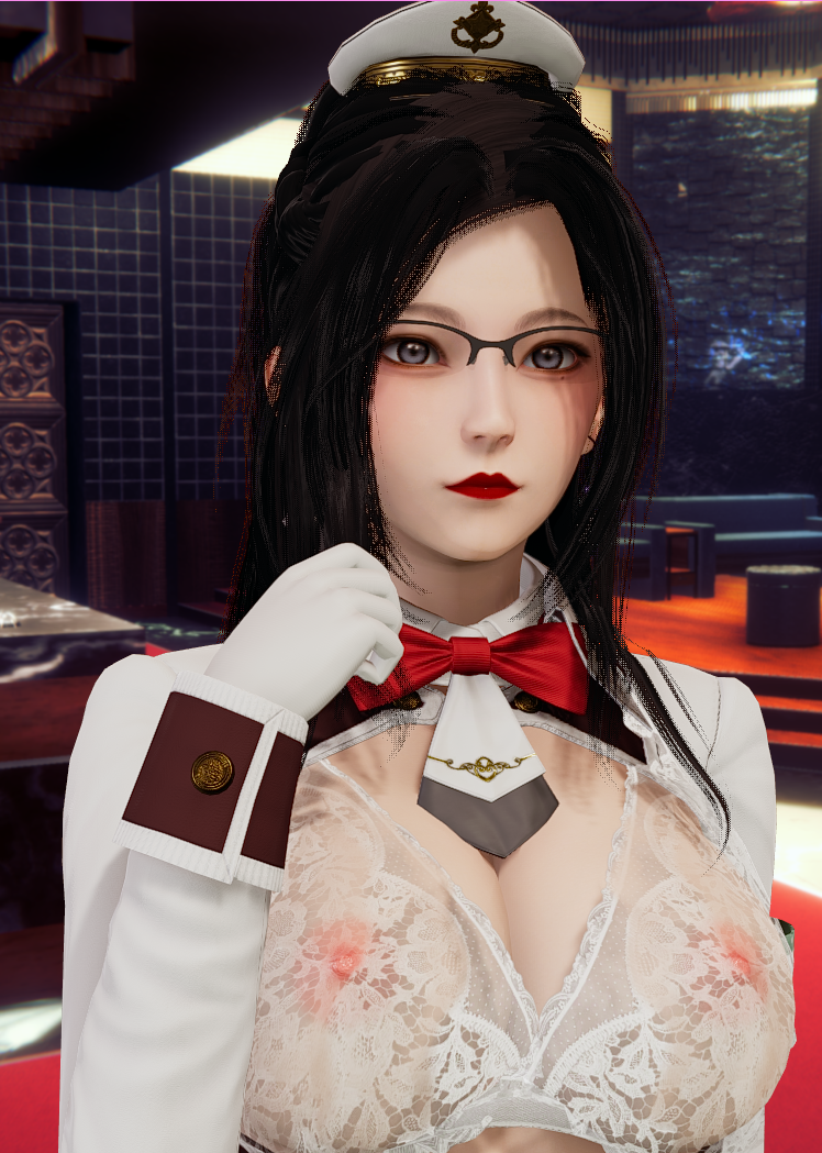 【renealy】欧派敏感的迎宾小姐受不了外套的摩擦