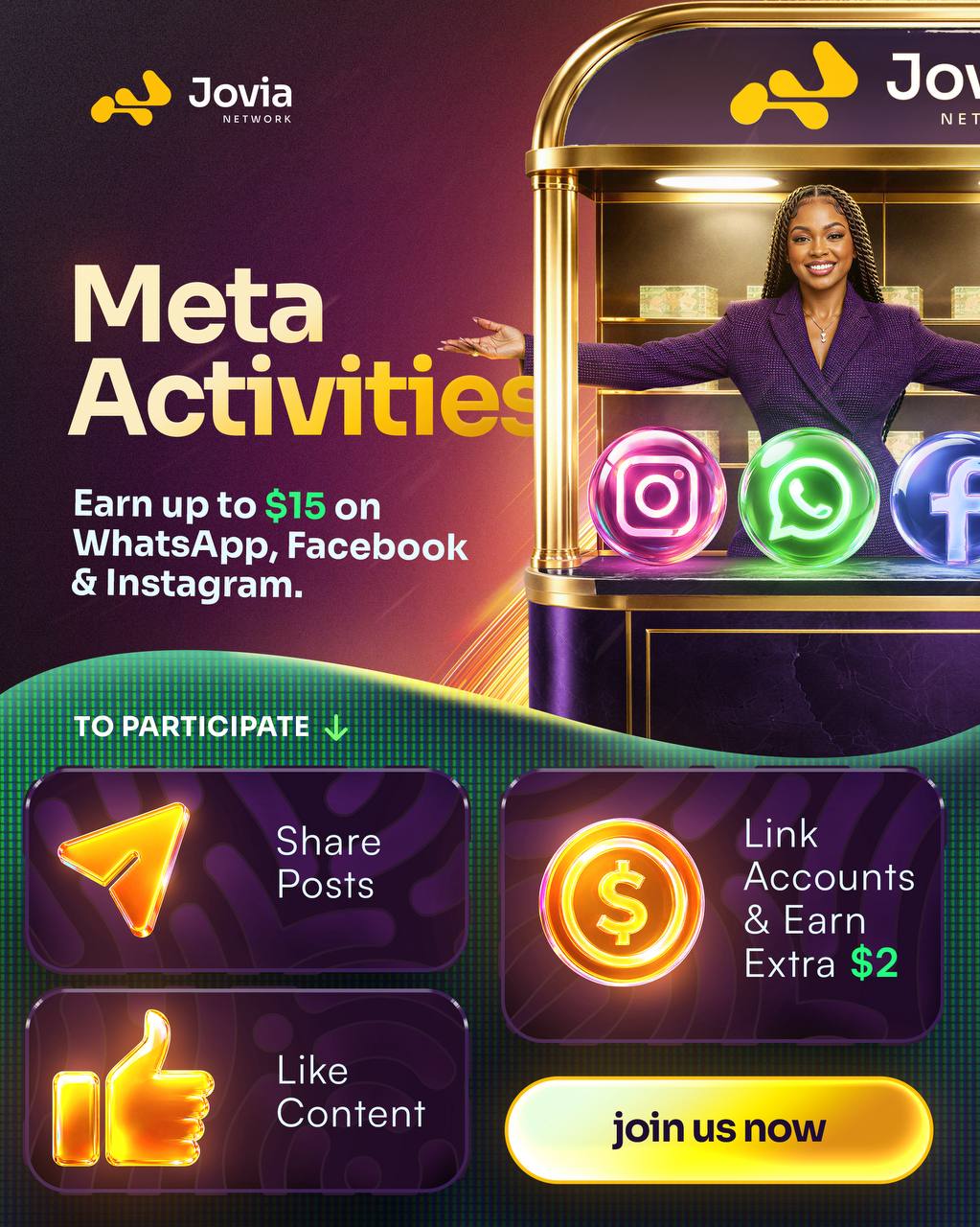 Earn on Meta with Joviaearn