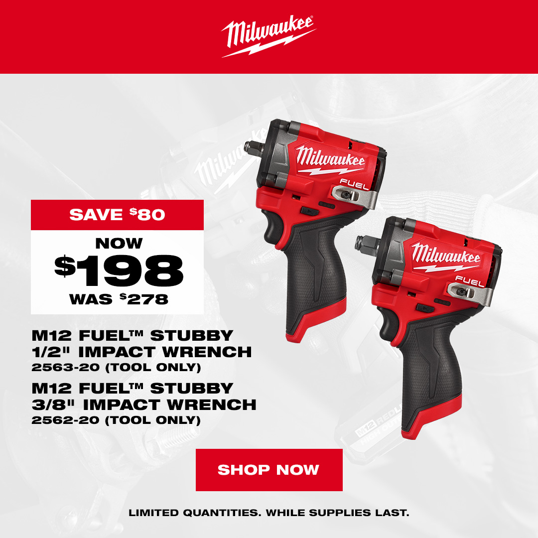Milwaukee 2563-20 - M12 FUEL™ Stubby 1/2 Wrench - Special Offer