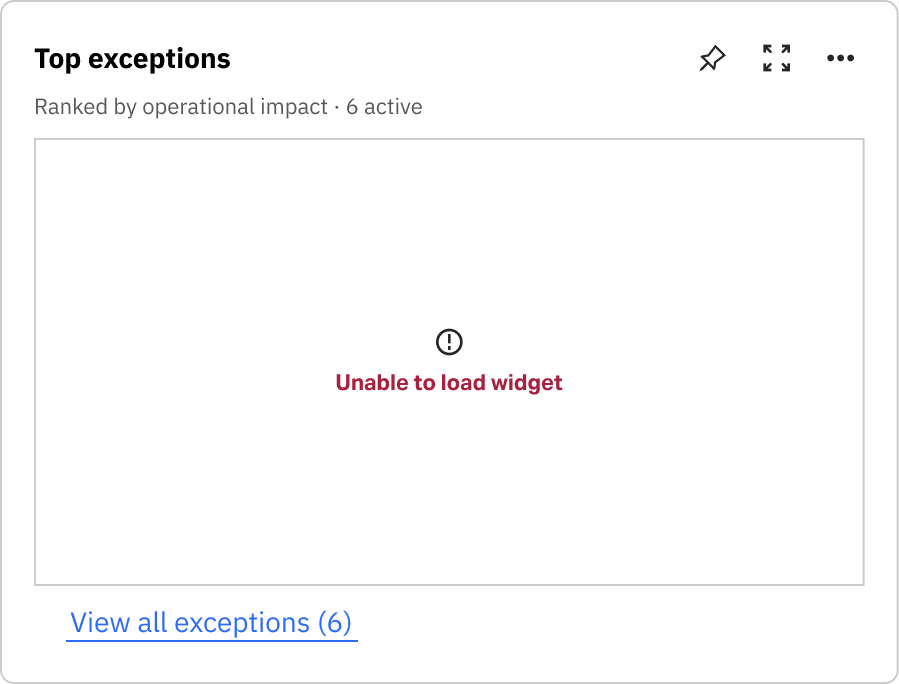 Exception queue error when data fails to load
