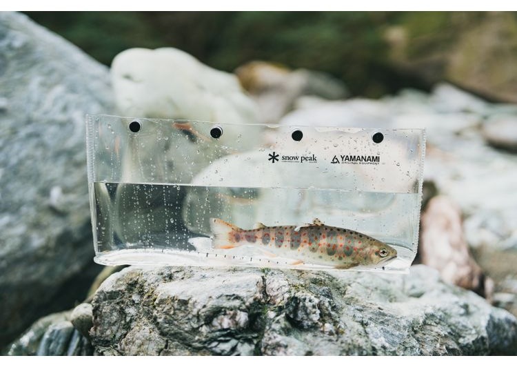 Snow Peak 與山波商店聯名 Capture L 透明裝魚袋官方圖片