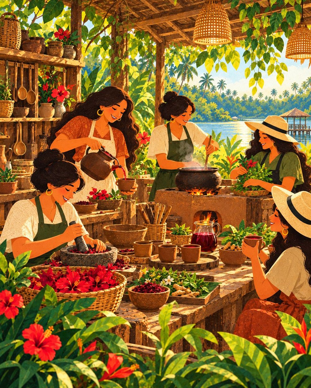 Cooking together