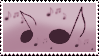 A stamp of Music Notes